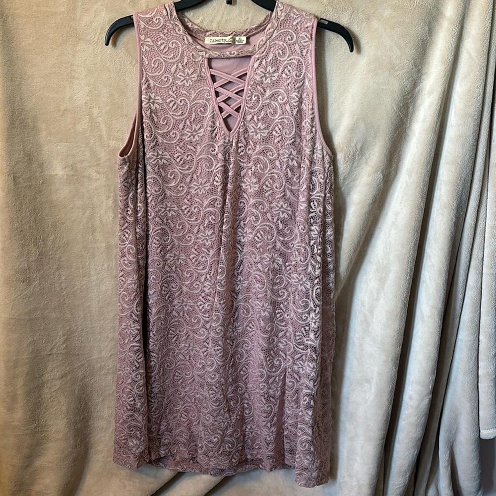 Light pink lace dress
